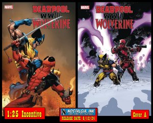 DEADPOOL & WOLVERINE WWIII #2 CVR A + 1:25 LARROCA VAR SET PRESALE PROSHIPS 5/1