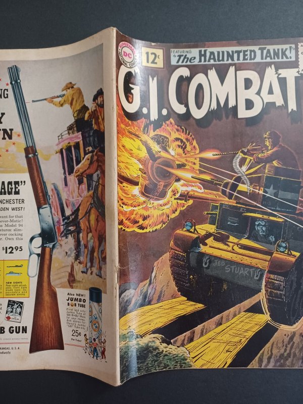 G.I. Combat Comic #91 - 1st cover Appearance of the Haunted Tank - 1962 - VG