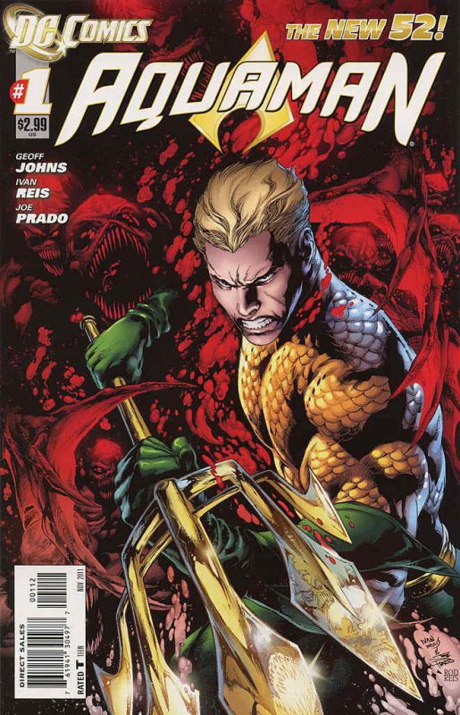 Aquaman (7th Series) #1 (2nd) FN ; DC | New 52 Geoff Johns