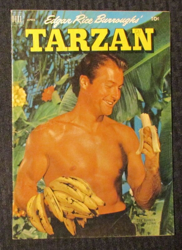 1952 Edgar Rice Burroughs TARZAN #31 GD+ 2.5 Dell / Photo Cover / Lex Barker