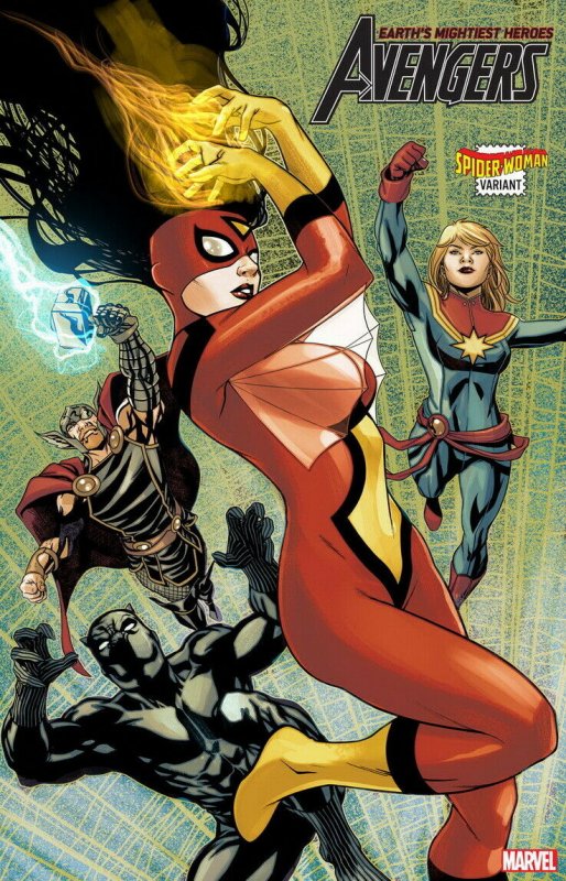 AVENGERS (2018 MARVEL) #32 VARIANT MCKONE SPIDER-WOMAN PRESALE-03/11