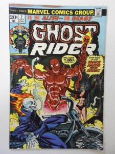 Ghost Rider #2 (1973) VG+ Condition spray paint fc