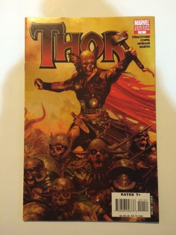 Thor 1 Zombie Variant Near Mint Straczynski