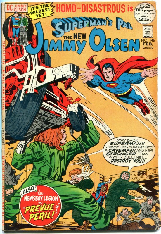 SUPERMAN'S PAL JIMMY OLSEN #146, FN/VF, Jack Kirby, Homo-Dis. 1954,more in s