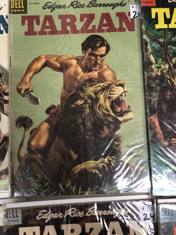 Tarzan (1954) Set Issues # 54-62 + 64 • Dell Comics • Golden Age • Rice Burrough