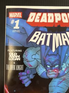DEADPOOL BATMAN #1 1:50 FRANK MILLER VAR 2025 MARVEL DC NM+ IN-HAND PROSHIPPER
