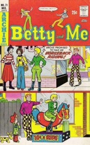 Betty And Me #71 GD ; Archie | low grade comic December 1975 Horseback Gag