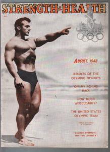 Strength and Health 8/1948--male & female body builders photos-Eiferman-FN