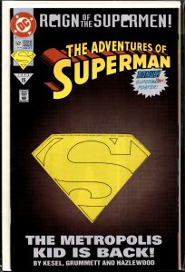 Adventures of Superman #501 Die-cut cover (1993) Superboy