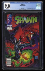 Spawn #1 CGC NM/M 9.8 Newsstand Variant McFarlane 1st Appearance Al Simmons!