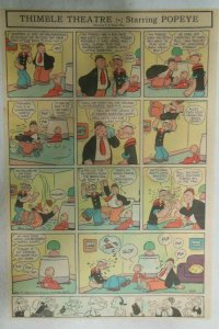 (37) Thimble Theatre (Popeye) by Bill Zaboley from 1941 Size: 11 x 15 inches