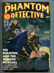 Phantom Detective 7/1940-Thrilling-hero pulp-crime-mystery-FN-