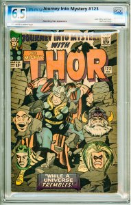 Journey into Mystery #123 (1965) PGX 6.5! OWW Pages!
