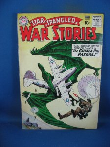 STAR SPANGLED WAR STORIES 95 F+ DINOSAUR CVR DC 1961