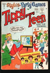 Tippy Teen #3 1966-Tower-Herman's Hermits cover & profile page-Fashions-fads-...