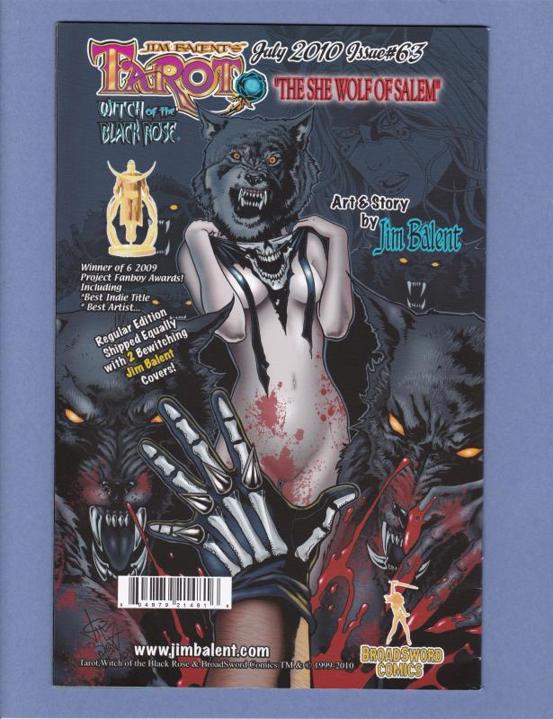 Tarot witch of the Black Rose #62 VF Jim Balent Holly Golightly Broadsword