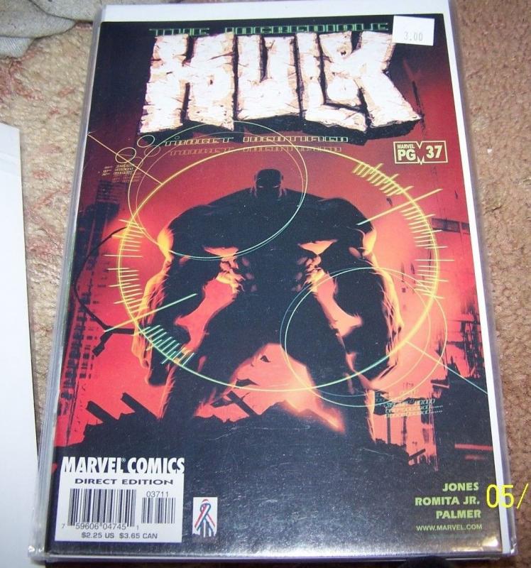 Incredible Hulk comic # 37 vol 3 (Apr 2002, Marvel)