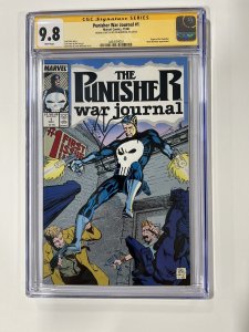 Punisher War Journal 1 Cgc 9.8 SS Sign Sketch Jon Bernthal 1988