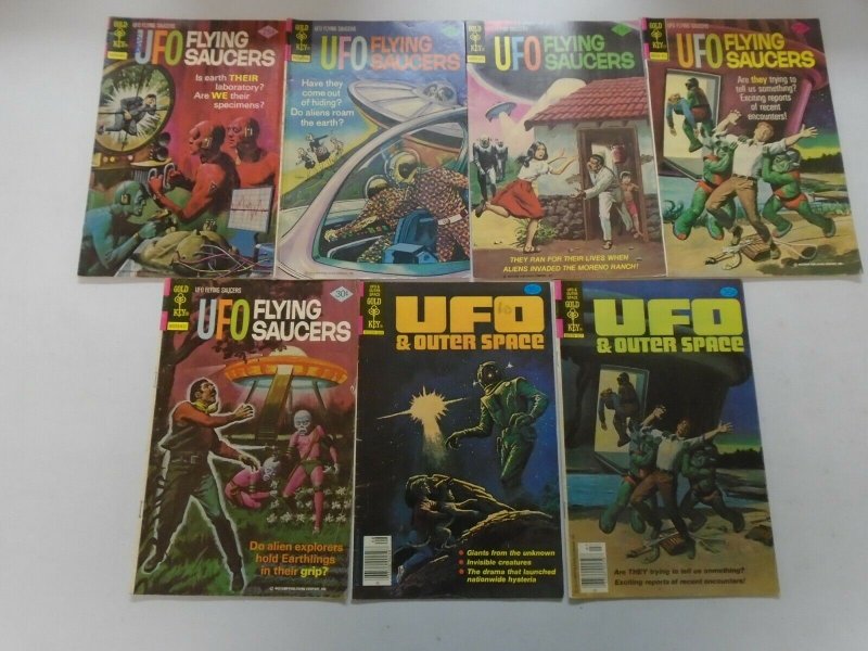 Bronze age UFO comic lot 13 different issues (1968-80 Whitman + Gold Key)