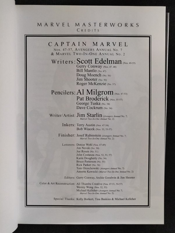 2014 Marvel Masterworks: Captain Marvel Vol. 5  - 1st printing HC OOP (9/9.2)