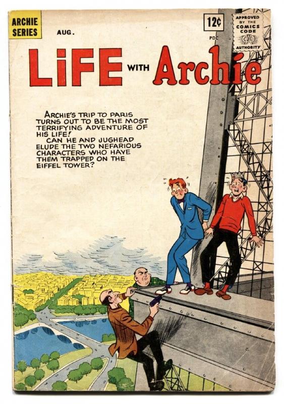 Life With Archie #22 1963-MLJ-Betty-Veronica-Eiffel Tower-crime VG