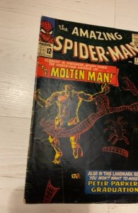 The Amazing Spider-Man #28 (1965)first molten man -See description