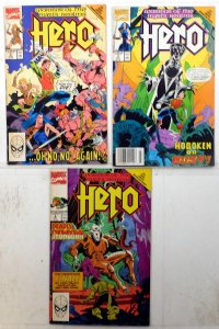 Hero Lot of 3 #2, 3, 6 (1990) Marvel Comics 1st Print Comic Books