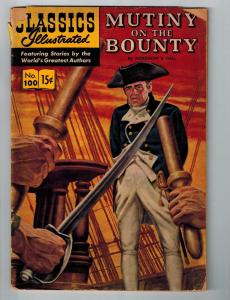 Classic Illustrated # 100 HRN # 155 VG 5th Print Gilberton Publishing Mutiny S55