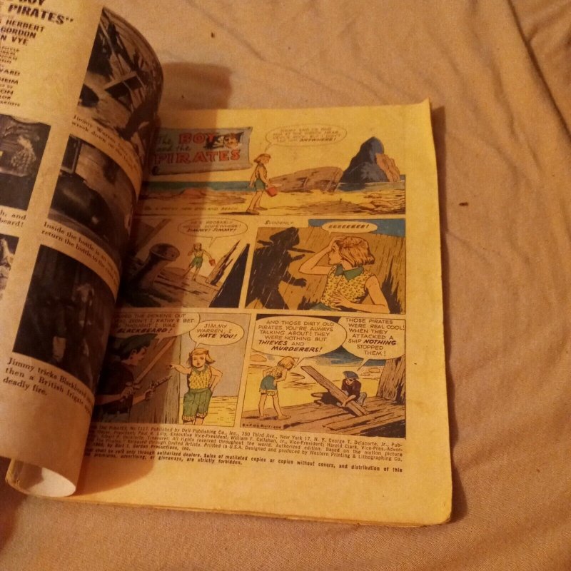 Boy and the Pirates Dell Movie Classic 1117 four color comics 1960 Silver Age 
