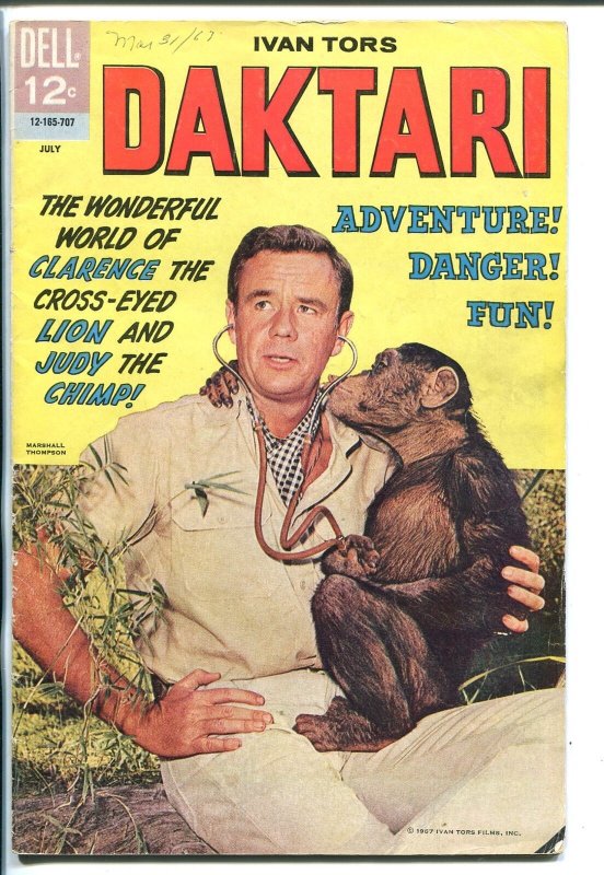 Daktari--#1--1967--COMIC BOOK--Dell--VG-