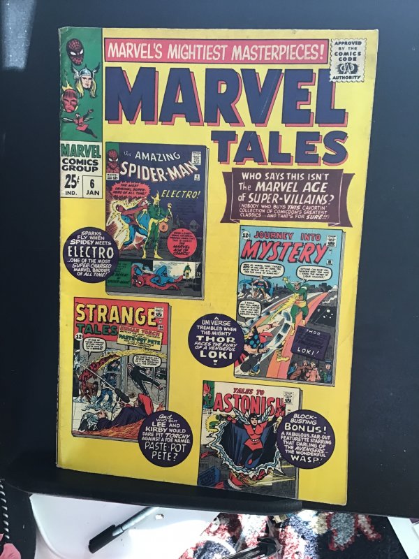 Marvel Tales #6 (1967) mid grade 1st electro in Spider-Man reprint! VG/FN Wow!