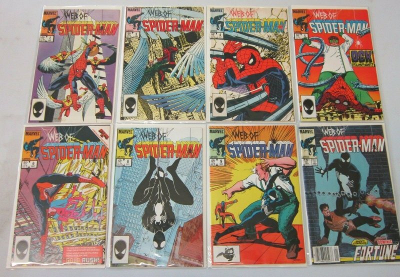 Web of Spider-Man comic lot from:#2-25 19 difference 8.0 VF (1985-87)