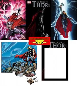 MIGHTY THOR #1 + MOVIE + 1:25 + 1:50 + BLANK VARIANT