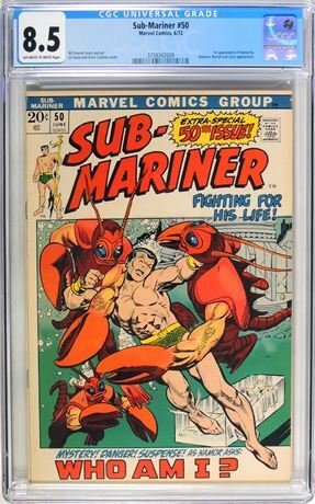 Sub-Mariner #50 (1972) CGC Graded 8.5