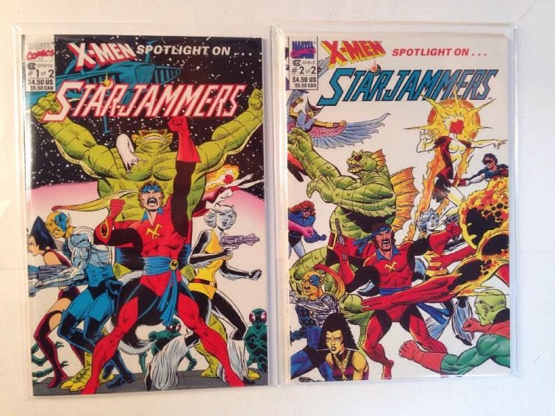 X-men Spotlight On Starjammers 1-2 Complete Near Mint Lot Set Run