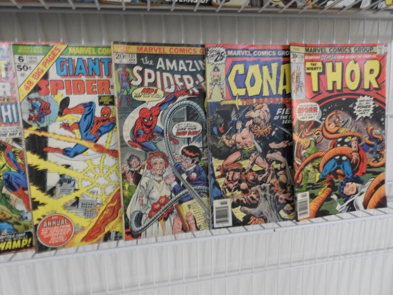 Sweet Lot 36 Bronze Age Marvels W/Spider-Man, Thor, Conan+ Avg GVG Condition!