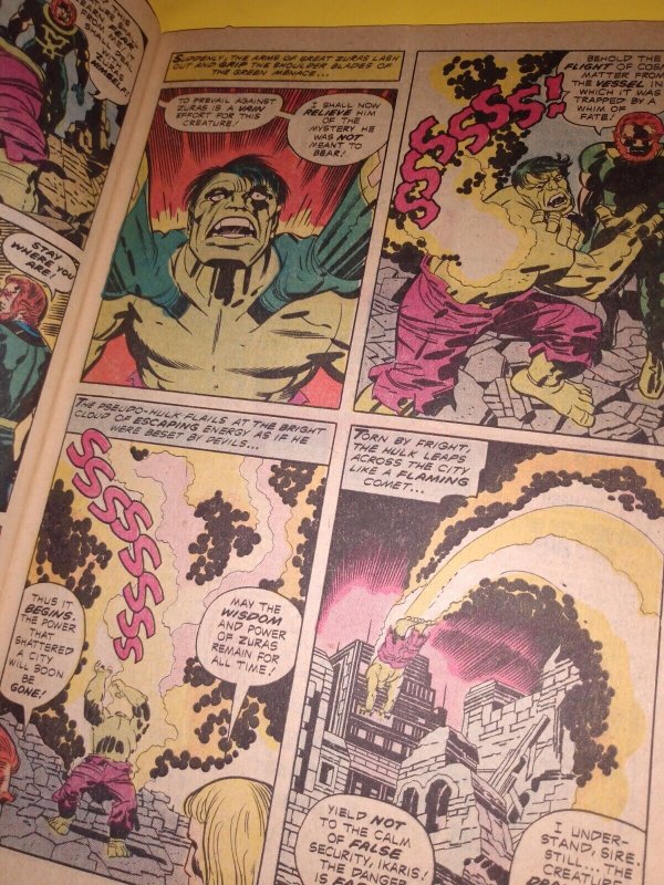 1976 Eternals 16 Hulk app Jack Kirby Marvel Bronze VG-FINE