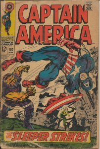 Captain America #102 ORIGINAL Vintage 1968 Marvel Comics Jack Kirby  