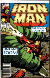 Iron Man #271 Newsstand Edition (1991) Iron Man