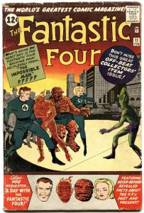 Fantastic Four #11 1963- 1st Impossible Man- Kirby-incomplete