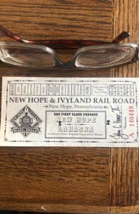 New Hope&Ivyland Railroad(PA)ticket stub 1991?