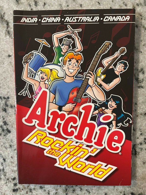 Archie Rockin' The World Graphic Novel Comic Book TPB Jughead Betty Veronic J569 9781619889071