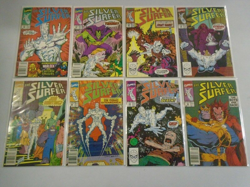 Silver Surfer Comic Lot (2nd Series) #1-49 (42 DIFF) - AVG 7.0 FN/VF  - 1987-91