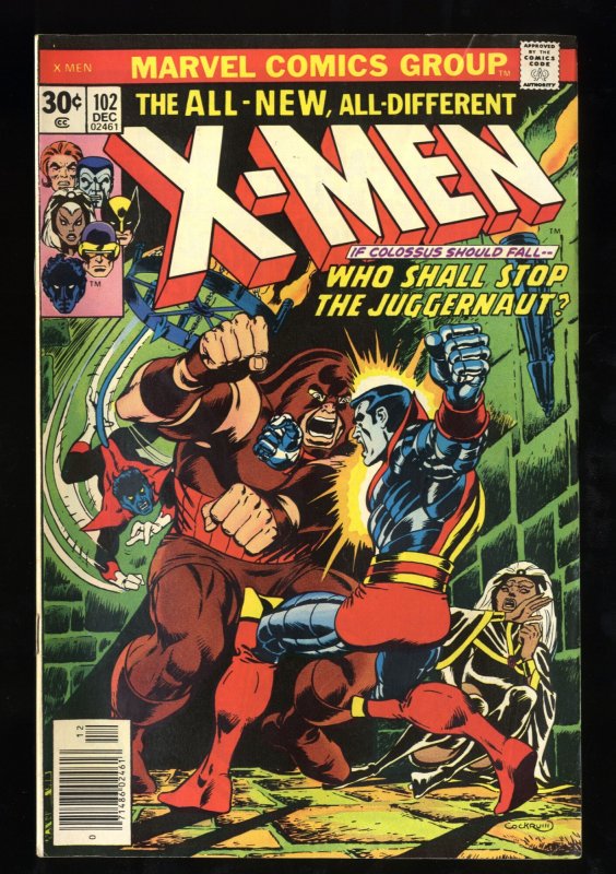 X-Men #102 VF- 7.5 Juggernaut!