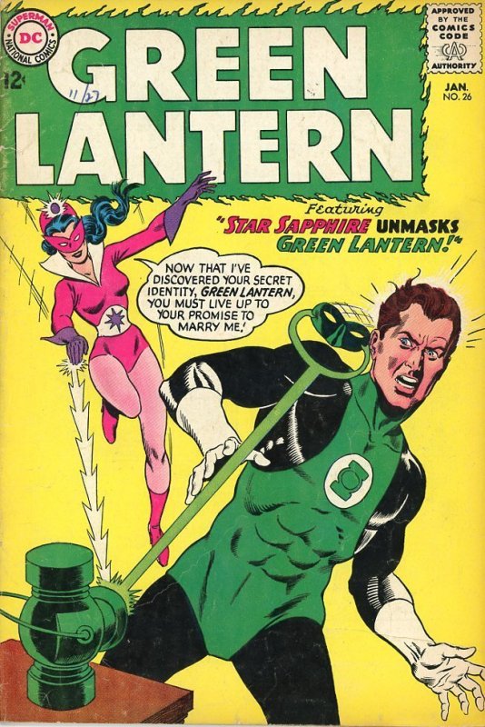 Green Lantern 26  VG  1964  Star Sapphire!