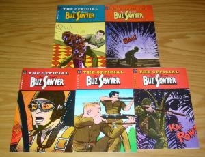 Official Buz Sawyer #1-5 VF/NM complete series - roy crane 2 3 4 pioneer set lot