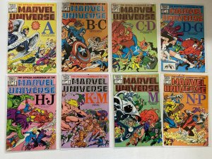 Official Handbook Marvel Universe set #1-15 Direct 15 pieces 6.0 FN (1982-'84)