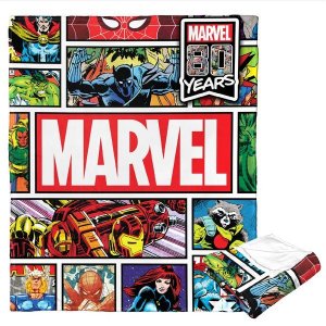 Marvel Comics History Aggretsuko Comics Silk Touch Throw Blanket; 50 x 60