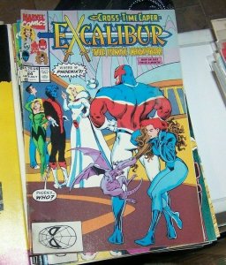 Excalibur # 24  1991, Marve  cross time caper  final -phoenix kitty nightcrawler