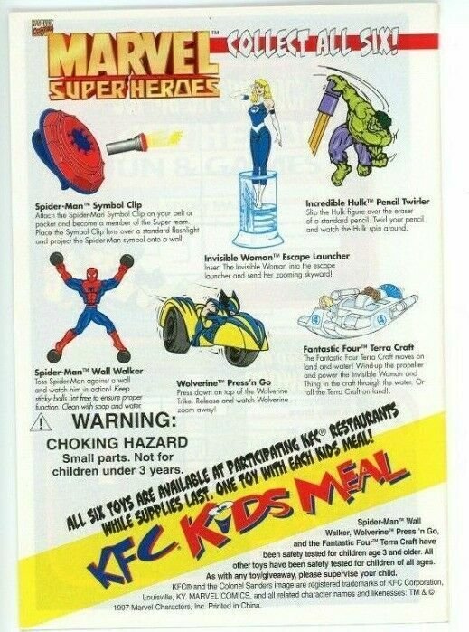 Marvel Super Heroes Origins NN (1997) - 7.0 FN/VF *KFC Giveaway*